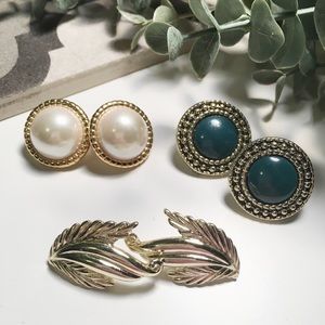 🌿 2/$15 Vintage Costume Earrings